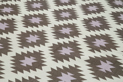 Geometric Duri Brown Geometric Cotton Wool Handmade Area Rug 9'9'' x 13'4''