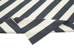 Duri Black White Geometric Cotton Wool Handmade Area Rug 10'0'' x 14'2''