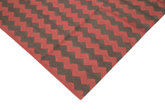 Duri Brown Geometric Cotton Wool Handmade Area Rug 10'0'' x 13'9''