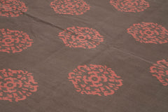 Duri Brown Geometric Cotton Wool Handmade Area Rug 10'3'' x 13'9''