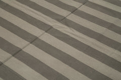 Geometric Duri Brown Geometric Cotton Wool Handmade Area Rug 7'11'' x 10'2''