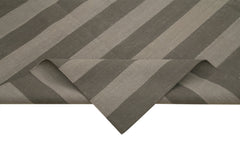 Geometric Duri Brown Geometric Cotton Wool Handmade Area Rug 7'11'' x 10'2''