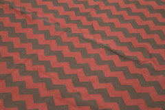 Geometric Duri Brown Geometric Cotton Wool Handmade Area Rug 8'0'' x 9'10''