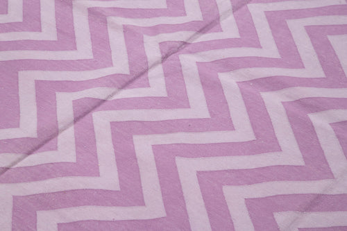 Geometric Duri Purple Geometric Cotton Wool Handmade Area Rug 7'11'' x 9'8''