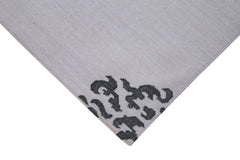 Geometric Duri Purple Geometric Cotton Wool Handmade Area Rug 7'10'' x 9'10''