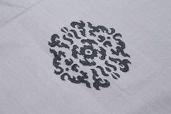 Geometric Duri Purple Geometric Cotton Wool Handmade Area Rug 7'10'' x 9'10''