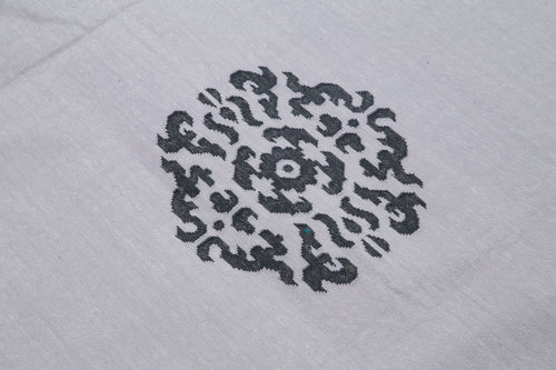 Geometric Duri Purple Geometric Cotton Wool Handmade Area Rug 7'10'' x 9'10''