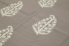 Geometric Duri Brown Geometric Cotton Wool Handmade Area Rug 8'1'' x 10'0''