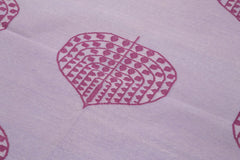 Geometric Duri Pink Geometric Cotton Wool Handmade Area Rug 3'4'' x 5'6''