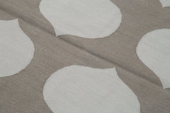 Handmade Area Rug - Geometric Cotton Wool Vintage Handwoven Rug 3'6''x5'5''