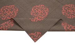 Geometric Duri Brown Geometric Cotton Wool Handmade Area Rug 8'1'' x 9'10''