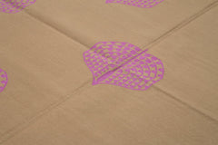 Geometric Duri Brown Geometric Cotton Wool Handmade Area Rug 8'0'' x 9'11''