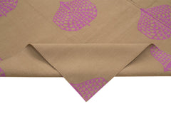 Geometric Duri Brown Geometric Cotton Wool Handmade Area Rug 8'0'' x 9'11''