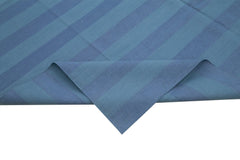 Geometric Duri Blue Geometric Cotton Wool Handmade Area Rug 7'11'' x 10'0''