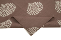 Geometric Duri Brown Geometric Cotton Wool Handmade Area Rug 8'0'' x 9'11''