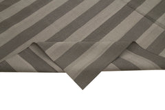 Geometric Duri Brown Geometric Cotton Wool Handmade Area Rug 8'0'' x 10'0''