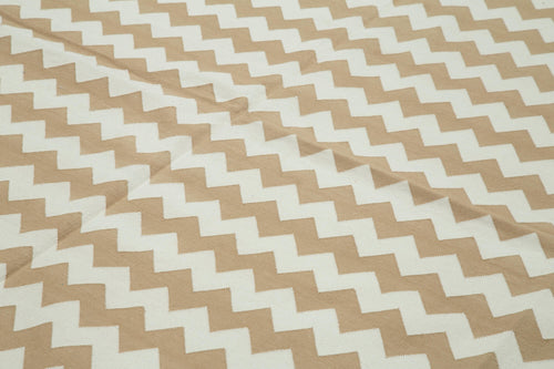 Geometric Duri Beige Geometric Cotton Wool Handmade Area Rug 8'11'' x 11'10''