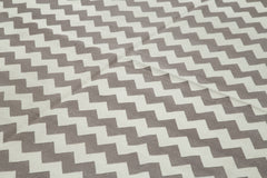 Geometric Duri Brown Geometric Cotton Wool Handmade Area Rug 9'0'' x 11'8''