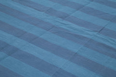 Geometric Duri Blue Geometric Cotton Wool Handmade Area Rug 8'11'' x 12'1''