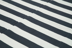 Geometric Duri Black Geometric Cotton Wool Handmade Area Rug 8'10'' x 12'2''