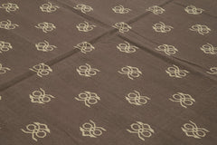 Geometric Duri Brown Geometric Cotton Wool Handmade Area Rug 8'10'' x 11'10''