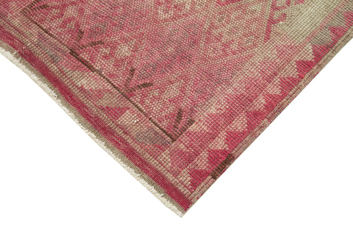 Vintage Herki Beige Vintage Cotton Wool Handmade Area Rug 2'10'' x 11'5''