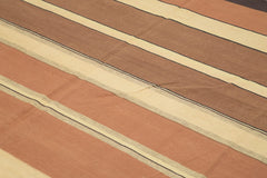 Geometric Duri Brown Geometric Cotton Wool Handmade Area Rug 8'10'' x 12'0''