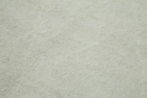 Purpleocco Grey Geometric Wool Cotton Handmade Rug 9'10'' x 14'0''