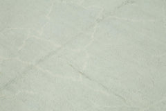 Purpleocco Blue Geometric Wool Cotton Handmade Rug 8'2'' x 9'6''