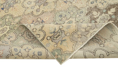 Handmade Area Rug - Checkered Kilim Beige Cotton Wool Durable Floor Covering 4'7''x8'10''