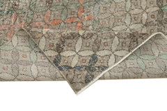 Handmade Area Rug - Checkered Kilim Brown Cotton Wool Carpet 4'8" x 9'0"