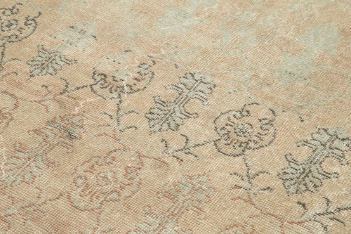 Handmade Area Rug - Checkered Kilim Orange Cotton Wool 5x8 Vintage Carpet