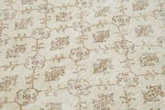 Checkered Kilim Beige Cotton Wool Handmade Area Rug 6'5'' x 10'2''