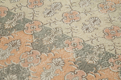 Handmade Area Rug - Checkered Kilim Cotton Wool Vintage Turkish Carpet 5'4''x9'8''