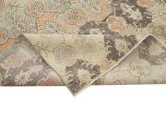 Handmade Area Rug - Checkered Kilim Cotton Wool Vintage Turkish Carpet 5'4''x9'8''