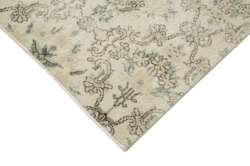 Handmade Area Rug - Checkered Kilim Beige Cotton Wool Rug 5'8"x9'0" Flat Weave Durable