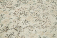 Handmade Area Rug - Checkered Kilim Beige Cotton Wool Rug 5'8"x9'0" Flat Weave Durable