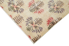 Handmade Area Rug - Checkered Kilim Yellow Cotton Wool 5'8''x8'6'' Vintage Carpet