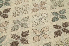 Checkered Kilim Beige Cotton Wool Handmade Area Rug 5'1'' x 10'2''