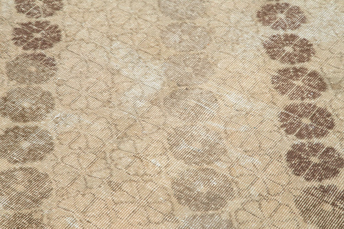 Handmade Area Rug | Checkered Kilim Beige Cotton Wool Durable Woven Carpet 5'5"x8'4"