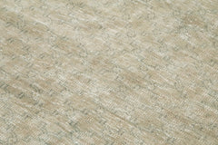 Handmade Area Rug - Checkered Kilim Beige Cotton Wool Rug 5'2'' x 8'7''