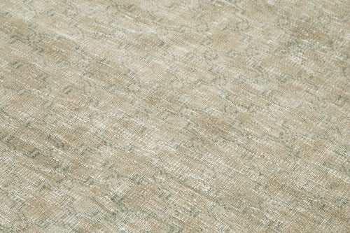 Handmade Area Rug - Checkered Kilim Beige Cotton Wool Rug 5'2'' x 8'7''