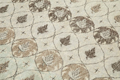 Checkered Kilim Beige Cotton Wool Handmade Area Rug 4'9'' x 8'0''