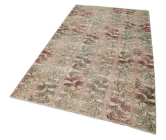 Handmade Area Rug – Checkered Kilim Cotton Wool Rug 4'6'' x 8'0'' Flat Weave