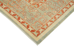 Tebriz Green Classic Cotton Wool Handmade Area Rug 9'3'' x 11'11''