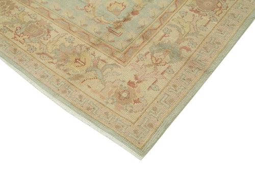 Tebriz Green Classic Cotton Wool Handmade Area Rug 8'0'' x 10'0''