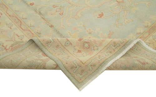 Tebriz Green Classic Cotton Wool Handmade Area Rug 8'0'' x 10'0''