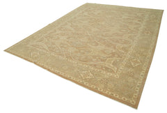 Tebriz Brown Classic Cotton Wool Handmade Area Rug 8'10'' x 14'8''