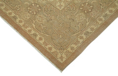 Tebriz Brown Classic Cotton Wool Handmade Area Rug 8'10'' x 14'8''