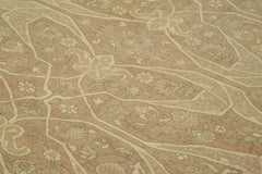 Tebriz Brown Classic Cotton Wool Handmade Area Rug 8'10'' x 14'8''